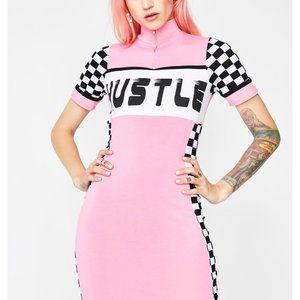 Form fitting hustle dress